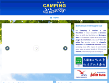 Tablet Screenshot of lesmouettes-camping.com